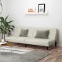 Dvivietė sofa-lova, kreminės spalvos, aksomas