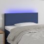 Galvūgalis su LED, mėlynos spalvos, 90x5x78/88cm, audinys