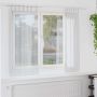 Voile Užuolaida 2 pcs Šviesiai pilka 175 x 140 cm Poliesteris