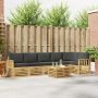 Lauko sofos komplektas 7 pcs Balta ir antracito 59 x 59 x 37 cm