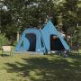 Teepee palapinė su stogu su saugykla Mėlyna 545 x 450 x 295 cm