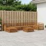 Lauko sofos komplektas 8 pcs Natūrali