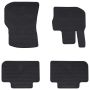 Automobilių kilimėlis 4 pcs Juoda tinka BMW X3, X4 4D Aft TPE