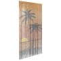Vabzdžių durų užuolaidos, palmės spaudinys, 100x220cm, bambukas