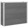 Paaukštinta sodo lova Pilka 100 x 30 x 22 cm WPC ir aliuminis