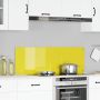 Virtuvės atbraila Geltona 120 x 40 cm grūdintas stiklas