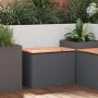 Sodo suolas Antracitas 60 x 40 x 43 cm Plienas