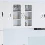 Virtuvės spintelė 2 pcs Balta 40 x 31 x 80 cm Apdirbta mediena