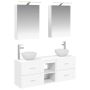 Vonios spintos komplektas 5 pcs Balta 50 x 14,5 x 70 cm