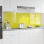 Virtuvės užpakalinė plokštė 2 pcs Geltona 90 x 60 cm