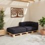 Modulinė sofa, antracito spalvos, 70x70x54 cm, audinys