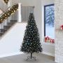 Kalėdų eglutė su 300 LED s stovu Juoda 240 cm PVC