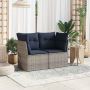 | Sodo sofa | su pagalve Pilka 124 x 62 x 69cm poliratanas