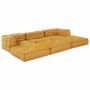 Modulinė sofa 3 pcs Geltona Audinys