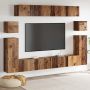 TV vienetai 4 pcs Senovinis medis Apdirbta mediena