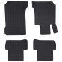 Automobilių kilimėlis 4 pcs Juoda Guma