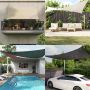 Uždanga nuo saulės, juodos spalvos, 5x5x6m, HDPE, 160g/m²