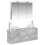 Vonios baldų rinkinys 4 pcs Betono pilka