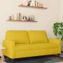 Dvivietė sofa, geltonos spalvos, 140cm, aksomas