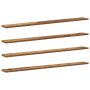 Knygų lentyna 4 pcs Ruda 100 x 10 x 1,5 cm Apdirbta mediena
