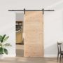 Slankios durys Natūrali 90 x 208 cm Pušies medienos masyvas