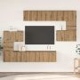 TV spintelių komplektas 8 pcs Amatininkų ąžuolas