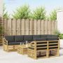 Lauko sofos komplektas 8 pcs Balta ir antracito 59 x 59 x 37 cm