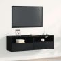 TV sieninė spintelė Juodas ąžuolas 100 x 30 x 30 cm