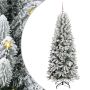 Dirbtinė Kalėdų eglutė su 150 LED s stovu Balta 150 cm
