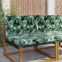 Lauko sofa pagalvėlė 2 pcs Lapų raštas Poliesteris