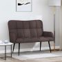 Dviejų vietų sofa Tamsiai rudas 115 x 61 x 87 cm audinys