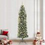 Dirbtinis lieknas Kalėdų medis su 300 LED Žalia ir balta 240 cm