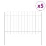Sodo tvora 5 pcs Balta 8,5 x 0,8 m Miltelinis plienas