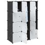 Storage Cube Organizer su 12 kubelių ir pakabinamų strypų PP