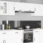 Virtuvės užpakalinė plokštė 2 pcs Tamsiai pilka 110 x 40 cm