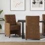 Valgomojo Kėdės su Ratukais 2 pcs Ruda 58 x 67 x 97 cm