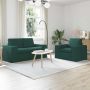 Sofa 2 pcs Tamsiai žalia 182 x 80 x 82 cm audinys