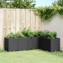 Sodo lovelis, juodos spalvos, 160x120x53cm, PP