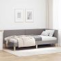 Kampinė lovos konstrukcija su galvūgalio Taupe 100 cm x 200 cm