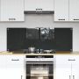 Virtuvės užpakalinė plokštė 2 pcs Tamsiai pilka 70 x 50 cm