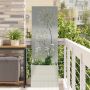 Sodo privatumo ekranas „Fretwork“ Sidabro 50 x 140 cm