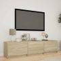 TV spintelė su LED su LED Sonoma ąžuolas 165 x 34 x 40 cm