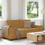 Dvivietė sofa, ruda, 180x78x84 cm, aksominė