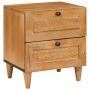 Šalia lovos spintelė su stalčių Šviesiai rudas 40 x 33 x 46 cm