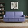 Sofa su saugojimo vieta Džinsinės mėlynos 172 x 78 x 87 cm