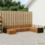 Lauko sofos komplektas 8 pcs Natūrali