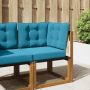 Lauko sofa pagalvėlė 3 pcs Karališka mėlyna Poliesteris