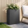 Sodo vazonas Juoda 40 x 20 x 50 cm Šaltai valcuotas plienas