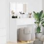 Miegamojo persirengimo stalai Balta 80 x 39,6 x 135 cm