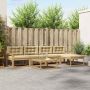 Lauko sofos komplektas 6 pcs Balta ir kreminė 79 x 79 x 37 cm